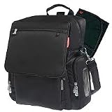 Fisher-Price Fastfinder Deluxe Convertible Diaper Backpack, Black