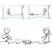 BoldLoft "We Are Connected...Wherever You Are" Couple Pillowcases-Ideal Anniversary Gifts, Birthday Gifts, Wedding Gifts, Valentine Gifts, Romantic Gifts for HIM or HER BoldLoft "We Are Connected...Wherever You Are" Couple Pillowcases-Ideal Anniversary Gifts, Birthday Gifts, Wedding Gifts, Valentine Gifts, Romantic Gifts for HIM or HER