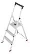 Hailo 8723-101 Alu-Sicherheits-Haushaltsleiter ParkettLine L65P 3 Stufen - Speziell f�r alle empfindlichen B�den
