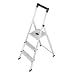 Hailo 8723-101 Alu-Sicherheits-Haushaltsleiter ParkettLine L65P 3 Stufen - Speziell f�r alle empfindlichen B�den
