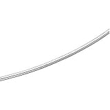 14K Platinum 2.50mm Flexible Round Omega Chain - 16 and 18