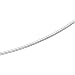 14K Platinum 2.50mm Flexible Round Omega Chain - 16 and 18