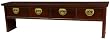 Asian Furniture & Home Decor - 52" Japanese 4 Drawer Table Scholar's Calligraphy Floor Desk