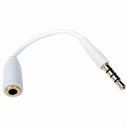 Cables Unlimited AUD-1010W 3.5mm iPhone Adapter (White)