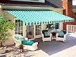 Manual Retractable Patio Awning 12x10 with hood