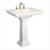 Memoirs Pedestal Bathroom Sink with Drilling for 8 Centers and Overflow Finish: White, Centers: 8