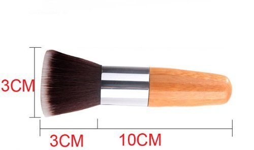 1 PC Makeup Tools Foundation Brush with Premium Fibre Hair & Bamboo Handles