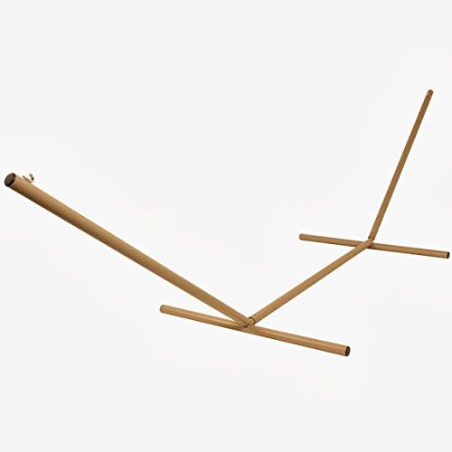 Tri-Beam Steel Hammock Stand - Taupe Textured Stand Collection