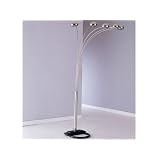 5 Arc Spider Satin Nickel Finish Sofa Sectional Floor Lamp by San Tan Decor And More