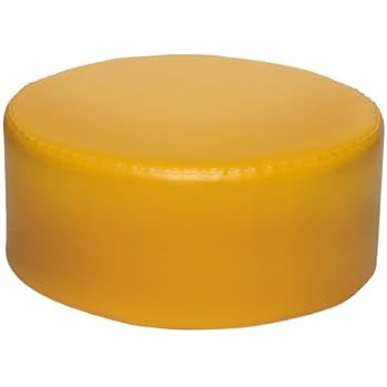 Pouf Table En Pvc - Diamètre 60 Cm - Hauteur 25 Cm - Jaune Pouf Table En Pvc - Diamètre 60 Cm - Hauteur 25 Cm - Jaune