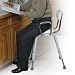 Drive All Purpose Stool with Adjustable Arms, White QTY: 1