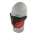 Zan Headgear Half Face Neoprene Mask Flames Red One Size Fits All OSFA