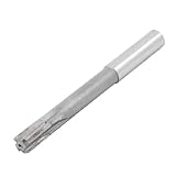 uxcell マシンリーマ　HSS製グレー　四フルート　ハンドリーマフライス　120mm長さ　12mm カット直径