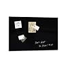 Sigel GL120 Glas-Magnetboard artverum, schwarz, inkl. 2 extra starken Magneten und Befestigungsmaterial, Tempered Glas, 600x400x15 mm