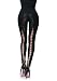 Wet Look Leggings With Elastic Lace Up Back