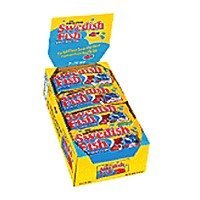 Swedish fish red soft chewy candy - 24/box, 2 oz