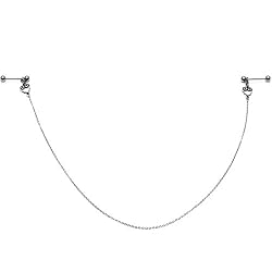 Handmade Dangle For Your Love Heart Nipple Chain