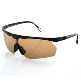Fishing Sunglass, Black Frame, Polarized, Brown Lens