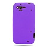 WIRELESS CENTRAL Brand Silicone Skin PURPLE Rubber Soft Cover Case Sleeve F ....