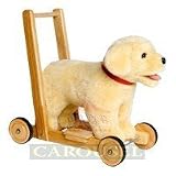Mulholland and Bailie Push Along Sit and Ride Labrador Baby Walker Medium