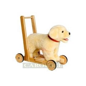Mulholland and Bailie Push Along Sit and Ride Labrador Baby Walker Medium