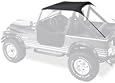 Bestop 52508-01 Black Crush Traditional Bikini Top for 76-91 CJ7, CJ8 and Wrangler YJ