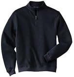 NEW Port Authority - Flatback Rib 1/4 Zip Pullover Navy-M