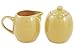 Sahara Sand Ceramic Creamer and Sugar Service Set with Lid