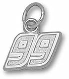 Carl Edwards Small Driver Number 99 5/16 Charm - Sterling Silver Jewelry