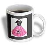 Florene The Fifties - Retro Pink Poodle Skirt - Mugs