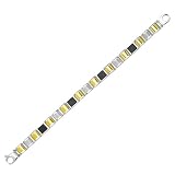 Royal Duet - Sterling Silver & 14K Gold Mens Bracelet