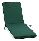 IMAGE OF Oxford Garden Chaise Lounge Cushion, Hunter Green