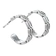 Celtic Love Knot Hoop Earrings in Sterling Silver, #7920