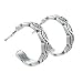 Celtic Love Knot Hoop Earrings in Sterling Silver, #7920