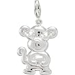 Sterling Silver Monkey Charm
