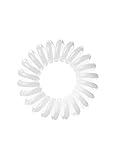 Invisibobble Traceless Hair Ring and Bracelet, Innocent White Suitable for All Hair Types