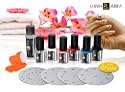 Chiara Ambra Nagel Stempel Set mit verschiedenen Schablonen, f&uuml;r abwechslungsreiches Fingernagel Design