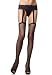 Valentine's Day Fishnet Garter Belt Suspender Nylon Stocking with Lace Garter Belt