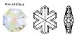 Swarovski Strass Aurora Snowflake With Lazer Logo Etched 30mm # 8811-30 Set of 10pc