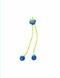Kipiis Bib Clip in Blue and Lime