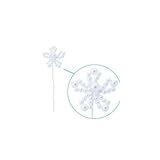 オーナメントフラワー ホワイトパールフラワーピック3本入(1セット)×12 FLP-5022