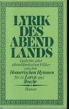 Produkt-Bild: Lyrik des Abendlandes