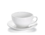 Produkt-Bild: Cappuccinotasse mit Untertasse 15 cm / Maxwell & Williams / White Basics / Round / Tasse