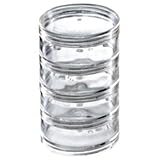 Beadsmith 4 Clear Stackable Jars