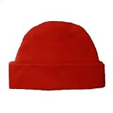 Red Cotton Knit Baby Hat (Newborn 0-3 Months to 12 Pounds)