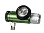 Drive Medical 0-15 LPM Oxygen Regulator with CGA 540 Handtight Inlet and DISS Outlet Green -1 Ea