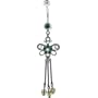 After Dark SCROLL BUTTERFLY Dangle Belly Ring