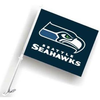 Seattle Seahawks Car Flag (Quantity of 1)