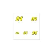 Jeff Gordon 2010 Fingernail Tattoos, 4 Pk