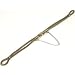 Stainless Steel Safety Chain Wristwatch White Band Cord
